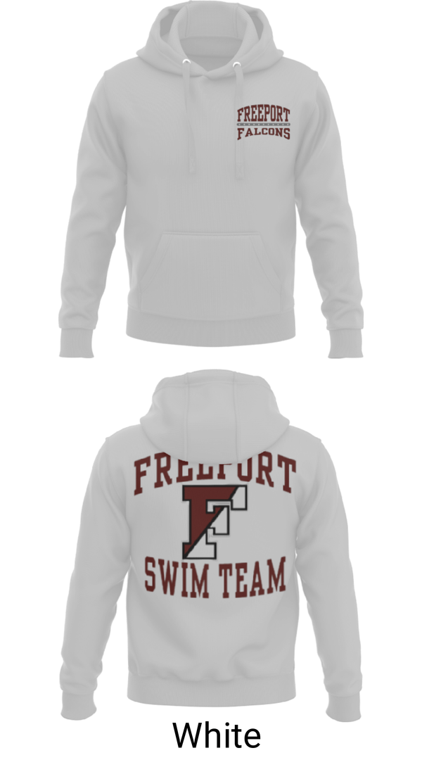Hoodie, Freeport High School, Swimming, Teamtime, Team time, sublimation, custom sports apparel, team uniforms, spirit wear, spiritwear, sports uniforms, custom shirts, team store, custom team store, fundraiser sports, apparel fundraiser
