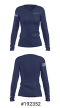 Yucaipa High School Swimming 56423964 Women's Long Sleeve V-neck Shirt - 20