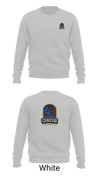Crew Neck Sweatshirt, OSOS CONCRETE LLC, , Teamtime, Team time, sublimation, custom sports apparel, team uniforms, spirit wear, spiritwear, sports uniforms, custom shirts, team store, custom team store, fundraiser sports, apparel fundraiser