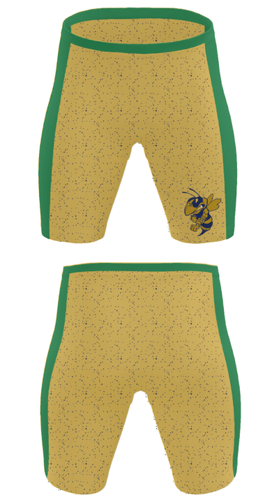 Kingfisher Middle School Wrestling 8097155 Men's Compression Shorts - 31