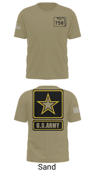 Short Sleeve Performance Shirt, 758 maintenance company, Army, Teamtime, Team time, sublimation, custom sports apparel, team uniforms, spirit wear, spiritwear, sports uniforms, custom shirts, team store, custom team store, fundraiser sports, apparel fundraiser