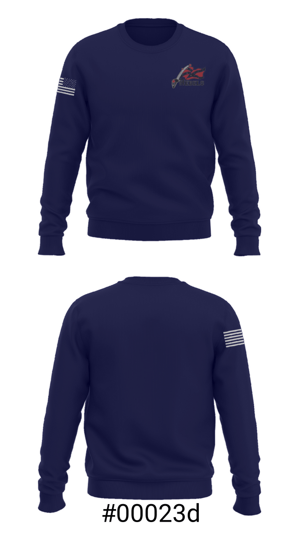 Crew Neck Sweatshirt, Hurley High school, Spirit Store, Teamtime, Team time, sublimation, custom sports apparel, team uniforms, spirit wear, spiritwear, sports uniforms, custom shirts, team store, custom team store, fundraiser sports, apparel fundraiser