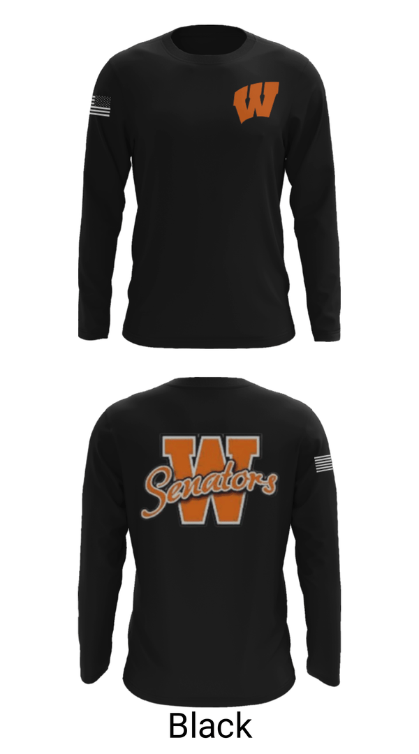 Long Sleeve Performance Shirt, Portsmouth West High School Basketball, Women's Basketball, Teamtime, Team time, sublimation, custom sports apparel, team uniforms, spirit wear, spiritwear, sports uniforms, custom shirts, team store, custom team store, fundraiser sports, apparel fundraiser