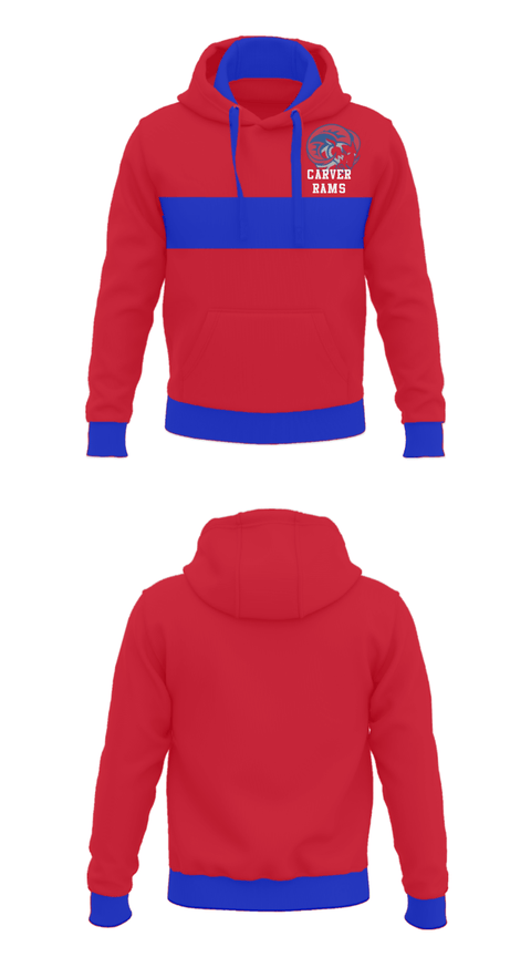 Hoodie, Carver rams, Football, Teamtime, Team time, sublimation, custom sports apparel, team uniforms, spirit wear, spiritwear, sports uniforms, custom shirts, team store, custom team store, fundraiser sports, apparel fundraiser