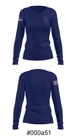 Women's Long Sleeve Vneck Shirt, Scott Community High School Wrestling, Wrestling, Teamtime, Team time, sublimation, custom sports apparel, team uniforms, spirit wear, spiritwear, sports uniforms, custom shirts, team store, custom team store, fundraiser sports, apparel fundraiser
