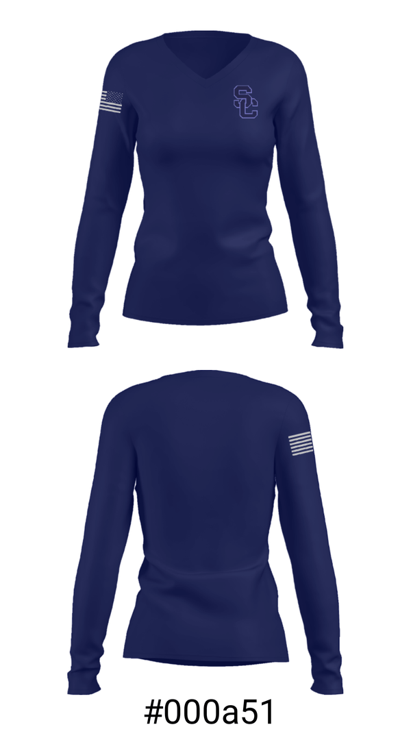 Women's Long Sleeve Vneck Shirt, Scott Community High School Wrestling, Wrestling, Teamtime, Team time, sublimation, custom sports apparel, team uniforms, spirit wear, spiritwear, sports uniforms, custom shirts, team store, custom team store, fundraiser sports, apparel fundraiser