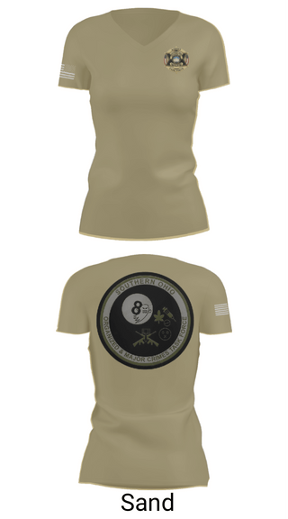 Women's Short Sleeve Vneck Shirt, Southern Ohio Organized and Major Crimes Task Force, Police, Teamtime, Team time, sublimation, custom sports apparel, team uniforms, spirit wear, spiritwear, sports uniforms, custom shirts, team store, custom team store, fundraiser sports, apparel fundraiser