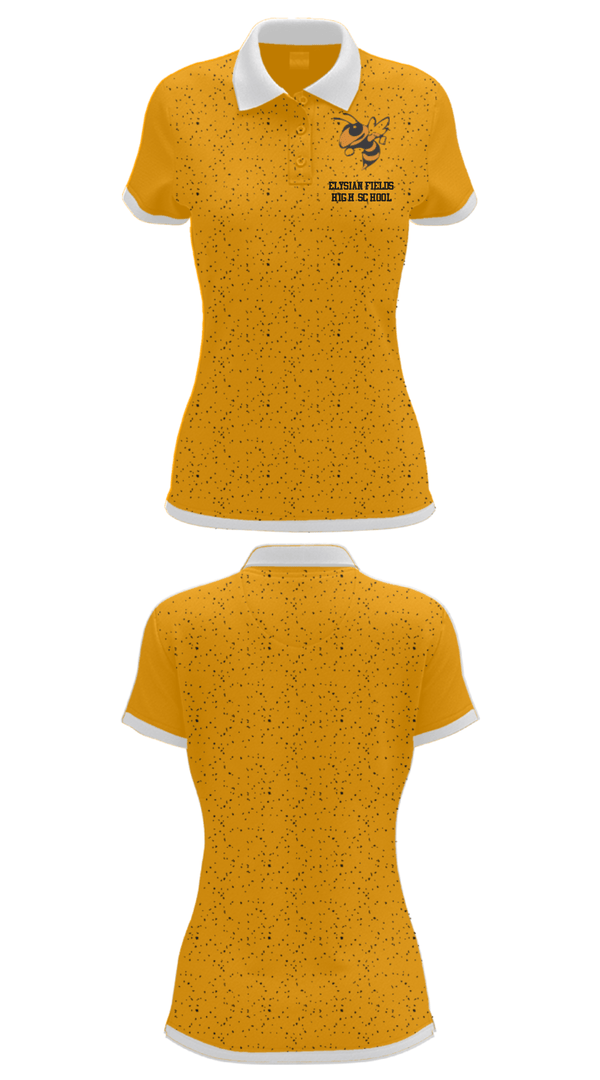 Women's Short Sleeve Performance Polo, Elysian Fields High School, Spirit Store, Teamtime, Team time, sublimation, custom sports apparel, team uniforms, spirit wear, spiritwear, sports uniforms, custom shirts, team store, custom team store, fundraiser sports, apparel fundraiser