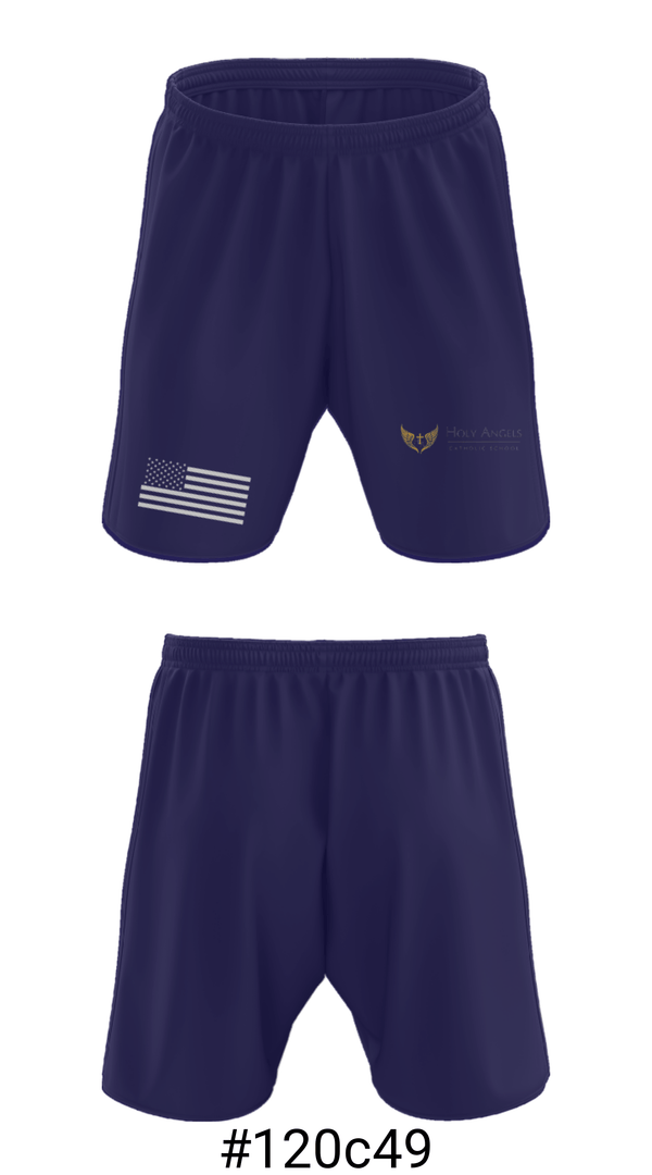 Athletic Shorts With Pockets, Holy Angels Catholic School, Spirit Store, Teamtime, Team time, sublimation, custom sports apparel, team uniforms, spirit wear, spiritwear, sports uniforms, custom shirts, team store, custom team store, fundraiser sports, apparel fundraiser