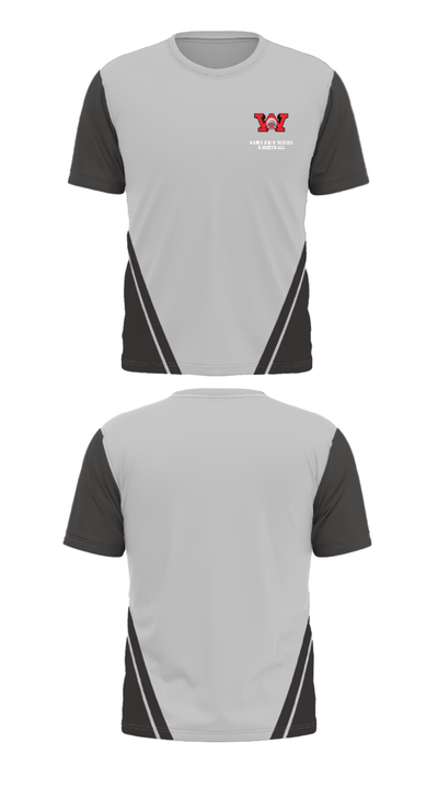 Wayne High School Basketball 23994614 Short Sleeve Performance Shirt - 24