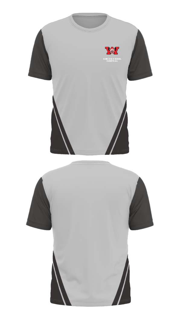 Short Sleeve Performance Shirt, Wayne High School Basketball, Men's Basketball, Teamtime, Team time, sublimation, custom sports apparel, team uniforms, spirit wear, spiritwear, sports uniforms, custom shirts, team store, custom team store, fundraiser sports, apparel fundraiser