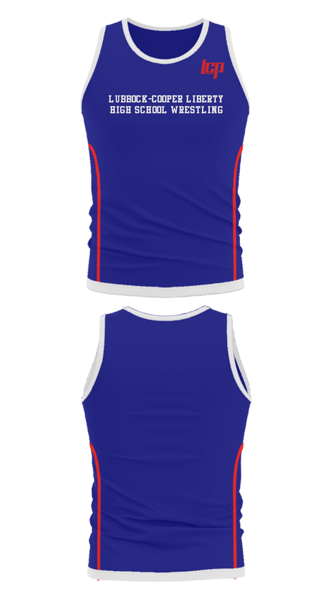 Tank Top, Lubbock-Cooper Liberty High School Wrestling, Wrestling, Teamtime, Team time, sublimation, custom sports apparel, team uniforms, spirit wear, spiritwear, sports uniforms, custom shirts, team store, custom team store, fundraiser sports, apparel fundraiser