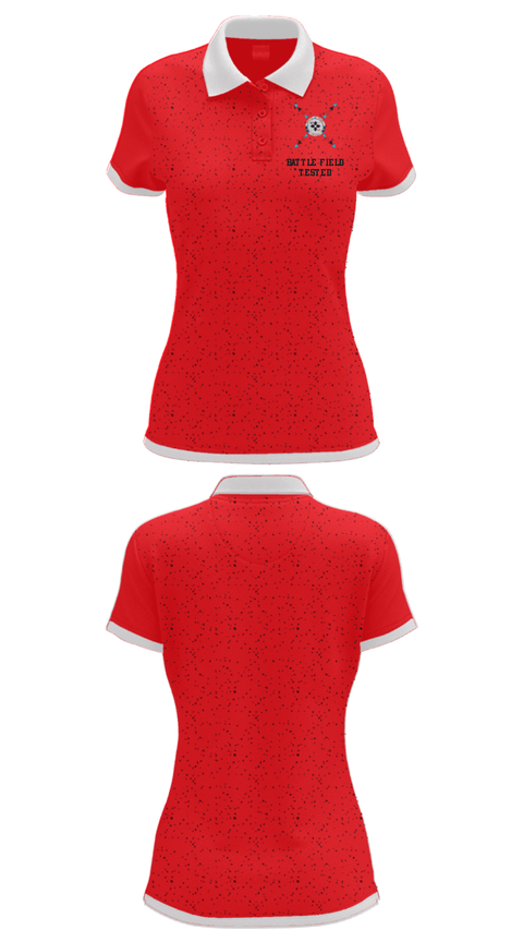 Women's Short Sleeve Performance Polo, Battle Field Tested, Men's Basketball, Teamtime, Team time, sublimation, custom sports apparel, team uniforms, spirit wear, spiritwear, sports uniforms, custom shirts, team store, custom team store, fundraiser sports, apparel fundraiser