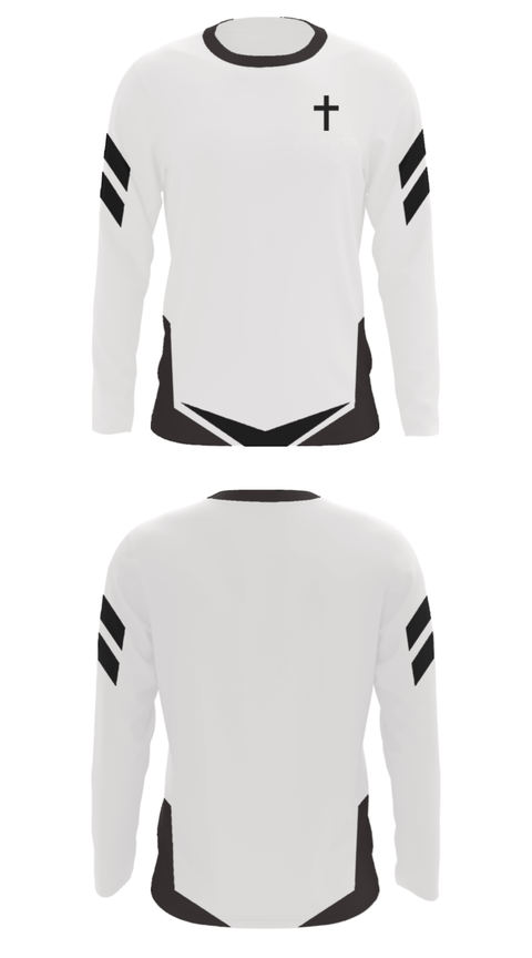 Long Sleeve Performance Shirt, Believers, Men's Basketball, Teamtime, Team time, sublimation, custom sports apparel, team uniforms, spirit wear, spiritwear, sports uniforms, custom shirts, team store, custom team store, fundraiser sports, apparel fundraiser