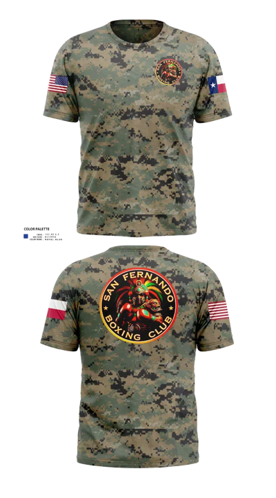 San Fernando Boxing Club 92427997 Short Sleeve Performance Shirt - 213