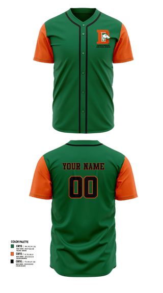 Full Button Baseball Jersey, Fredrick Douglass High School Broncos, Baseball, Teamtime, Team time, sublimation, custom sports apparel, team uniforms, spirit wear, spiritwear, sports uniforms, custom shirts, team store, custom team store, fundraiser sports, apparel fundraiser