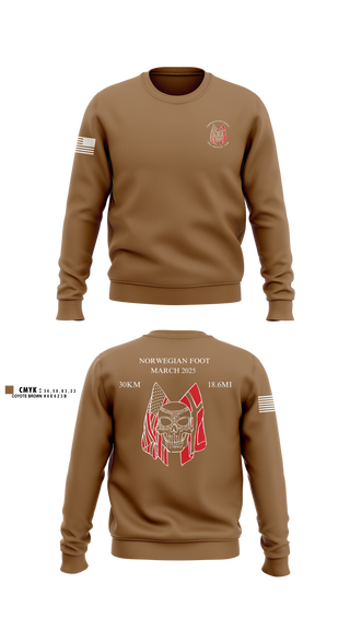 Crew Neck Sweatshirt, Forged Gold Battalion, Army, Teamtime, Team time, sublimation, custom sports apparel, team uniforms, spirit wear, spiritwear, sports uniforms, custom shirts, team store, custom team store, fundraiser sports, apparel fundraiser