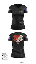 A Troop, 1st squadron-299th Calvary Regiment 70291790 Women's Short Sleeve V-neck Shirt - 101