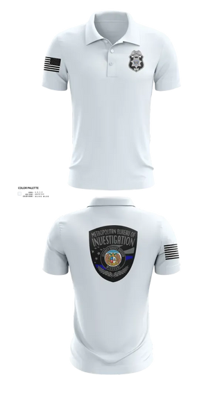 Short Sleeve Performance Polo, Metropolitan Bureau Of Investigation, Police, Teamtime, Team time, sublimation, custom sports apparel, team uniforms, spirit wear, spiritwear, sports uniforms, custom shirts, team store, custom team store, fundraiser sports, apparel fundraiser