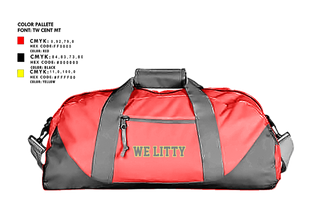 Duffle Bag, We Litty!, , Teamtime, Team time, sublimation, custom sports apparel, team uniforms, spirit wear, spiritwear, sports uniforms, custom shirts, team store, custom team store, fundraiser sports, apparel fundraiser