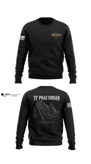 Crew Neck Sweatshirt, 192nd MP BN, Army, Teamtime, Team time, sublimation, custom sports apparel, team uniforms, spirit wear, spiritwear, sports uniforms, custom shirts, team store, custom team store, fundraiser sports, apparel fundraiser