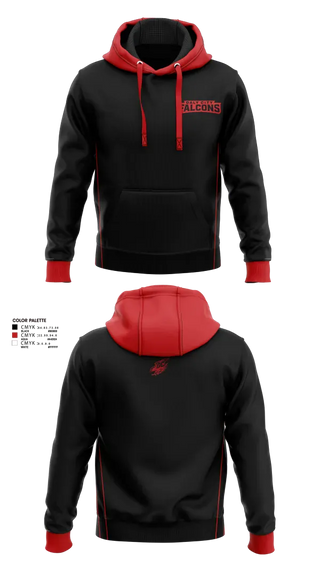 Hoodie, DALY CITY FALCONS, Men's Basketball, Teamtime, Team time, sublimation, custom sports apparel, team uniforms, spirit wear, spiritwear, sports uniforms, custom shirts, team store, custom team store, fundraiser sports, apparel fundraiser