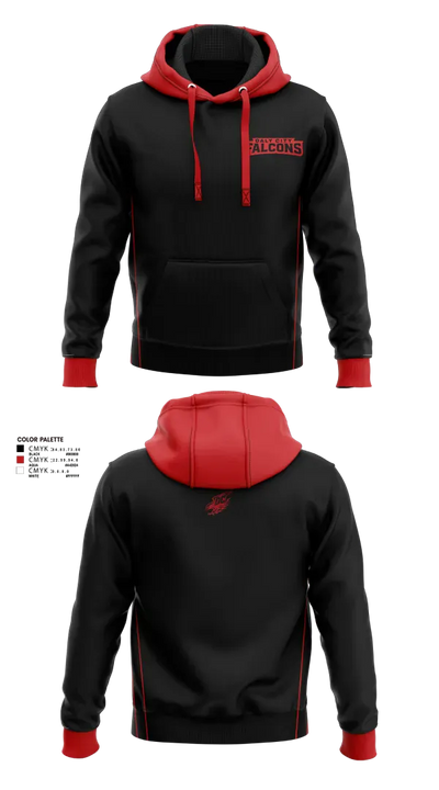 DALY CITY FALCONS 53622082 Hoodie - 5