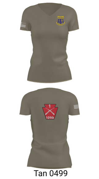 Womens Short Sleeve Vneck Shirt, A co 1/109, National Guard, Teamtime, Team time, sublimation, custom sports apparel, team uniforms, spirit wear, spiritwear, sports uniforms, custom shirts, team store, custom team store, fundraiser sports, apparel fundraiser