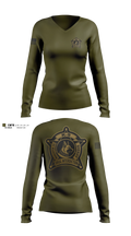 Magoffin county sheriff department Women's Long Sleeve V-neck Shirt - 3