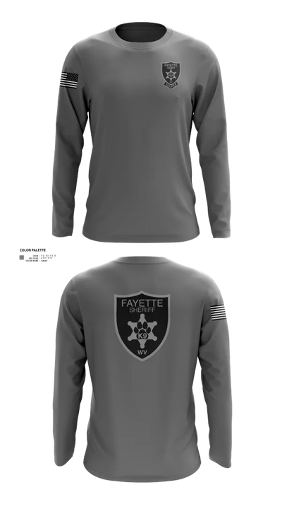Fayette County Sheriff WV 38752837 Long Sleeve Performance Shirt 23