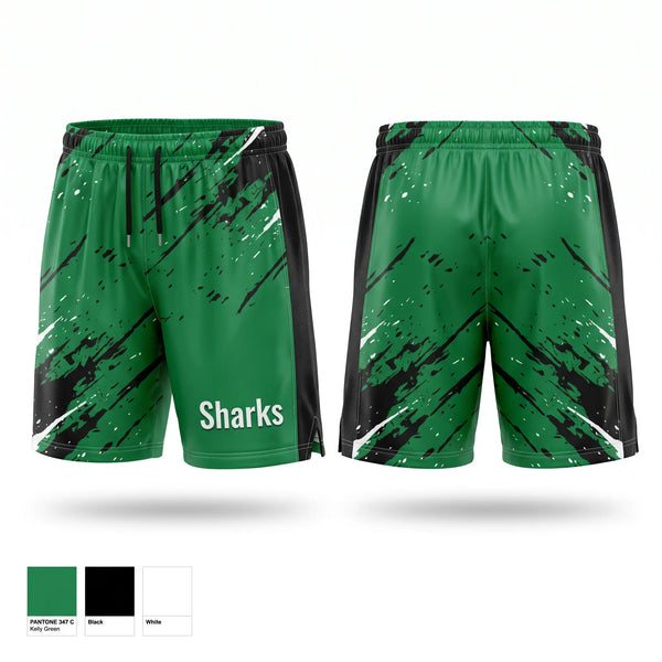 Mens Soccer Shorts, Sharks, Men's Soccer, Teamtime, Team time, sublimation, custom sports apparel, team uniforms, spirit wear, spiritwear, sports uniforms, custom shirts, team store, custom team store, fundraiser sports, apparel fundraiser