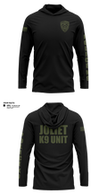 Joliet Police K-9 Unit 79217416 Long Sleeve Performance Shirt with hood - 26