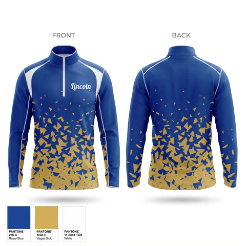 Quarter Zip Jacket, LINCOLN AJROTC, Army, Teamtime, Team time, sublimation, custom sports apparel, team uniforms, spirit wear, spiritwear, sports uniforms, custom shirts, team store, custom team store, fundraiser sports, apparel fundraiser