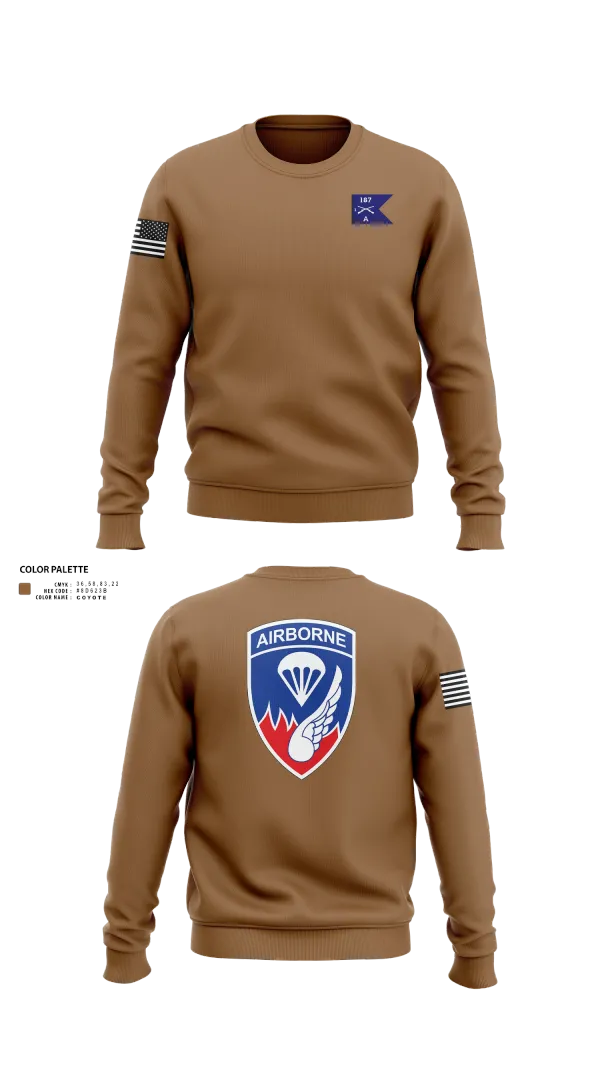 Crew Neck Sweatshirt, 187 infantry, , Teamtime, Team time, sublimation, custom sports apparel, team uniforms, spirit wear, spiritwear, sports uniforms, custom shirts, team store, custom team store, fundraiser sports, apparel fundraiser