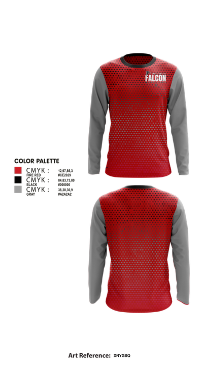 Soutch Central High School Falcons 32707913 Long Sleeve Performance Shirt 2