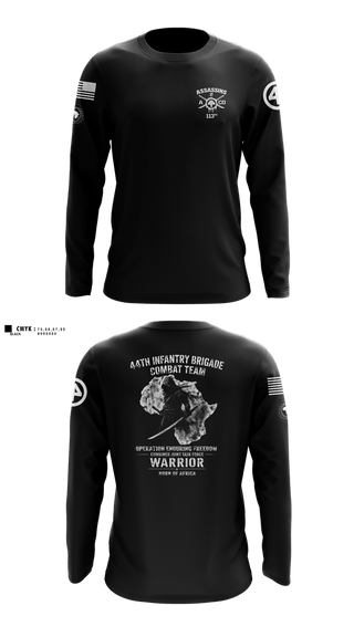 Long Sleeve Performance Shirt, 44th IBCT, Army, Teamtime, Team time, sublimation, custom sports apparel, team uniforms, spirit wear, spiritwear, sports uniforms, custom shirts, team store, custom team store, fundraiser sports, apparel fundraiser