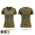 Marine Corps Security Force Battalion Kings Bay Women's Short Sleeve V-neck Shirt - 1