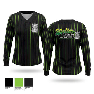 Womens Long Sleeve Vneck Shirt, Dirty Dozen, Softball, Teamtime, Team time, sublimation, custom sports apparel, team uniforms, spirit wear, spiritwear, sports uniforms, custom shirts, team store, custom team store, fundraiser sports, apparel fundraiser