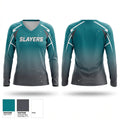 SLAYERS Women's Long Sleeve V-neck Shirt - 1