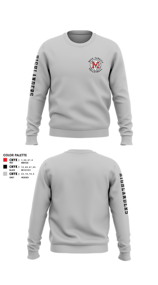 Crew Neck Sweatshirt, McLean High School Boys Volleyball, Men's Volleyball, Teamtime, Team time, sublimation, custom sports apparel, team uniforms, spirit wear, spiritwear, sports uniforms, custom shirts, team store, custom team store, fundraiser sports, apparel fundraiser