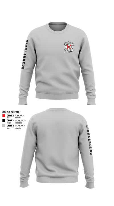 McLean High School Boys Volleyball 48768744 Crew Neck Sweatshirt - 6