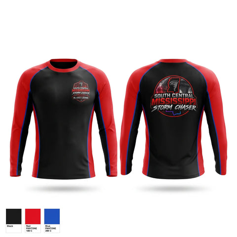 Long Sleeve Performance Shirt, South central Mississippi storm chasers, , Teamtime, Team time, sublimation, custom sports apparel, team uniforms, spirit wear, spiritwear, sports uniforms, custom shirts, team store, custom team store, fundraiser sports, apparel fundraiser