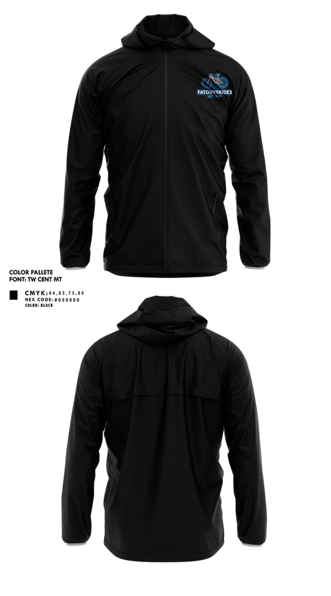Windbreaker, FATGUYSRIDE2, Cycling, Teamtime, Team time, sublimation, custom sports apparel, team uniforms, spirit wear, spiritwear, sports uniforms, custom shirts, team store, custom team store, fundraiser sports, apparel fundraiser