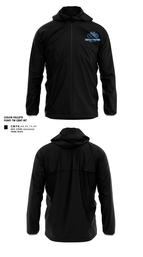 Windbreaker, FATGUYSRIDE2, Cycling, Teamtime, Team time, sublimation, custom sports apparel, team uniforms, spirit wear, spiritwear, sports uniforms, custom shirts, team store, custom team store, fundraiser sports, apparel fundraiser
