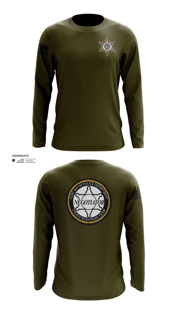 Long Sleeve Performance Shirt, CRT, Police, Teamtime, Team time, sublimation, custom sports apparel, team uniforms, spirit wear, spiritwear, sports uniforms, custom shirts, team store, custom team store, fundraiser sports, apparel fundraiser