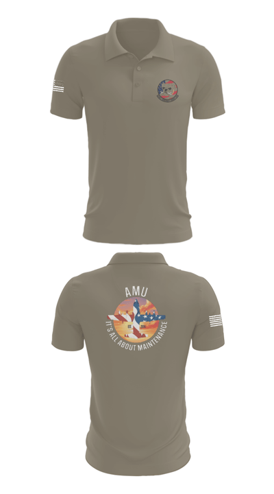 910th AMU 89979521 Short Sleeve Performance Polo - 67