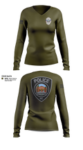 Montreat Police Department Women's Long Sleeve V-neck Shirt - 11