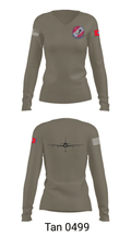 151st Air Refueling Squadron 9193987 Women's Long Sleeve V-neck Shirt - 39
