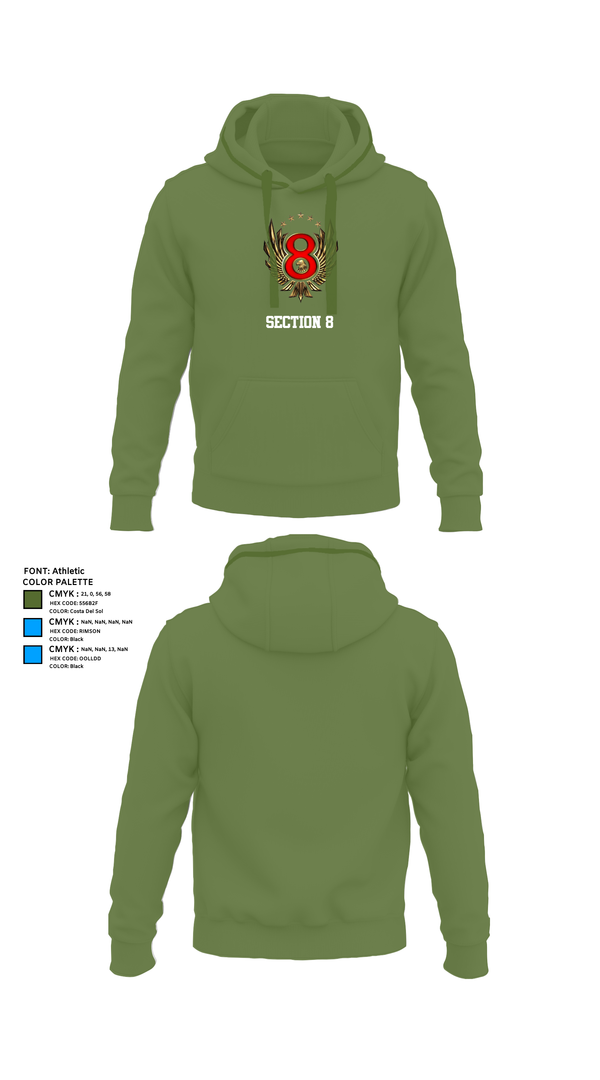 Hoodie, Section 8, , Teamtime, Team time, sublimation, custom sports apparel, team uniforms, spirit wear, spiritwear, sports uniforms, custom shirts, team store, custom team store, fundraiser sports, apparel fundraiser