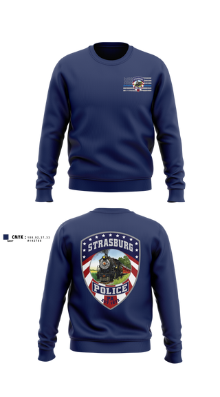 Crew Neck Sweatshirt, Strasburg Police, Police, Teamtime, Team time, sublimation, custom sports apparel, team uniforms, spirit wear, spiritwear, sports uniforms, custom shirts, team store, custom team store, fundraiser sports, apparel fundraiser